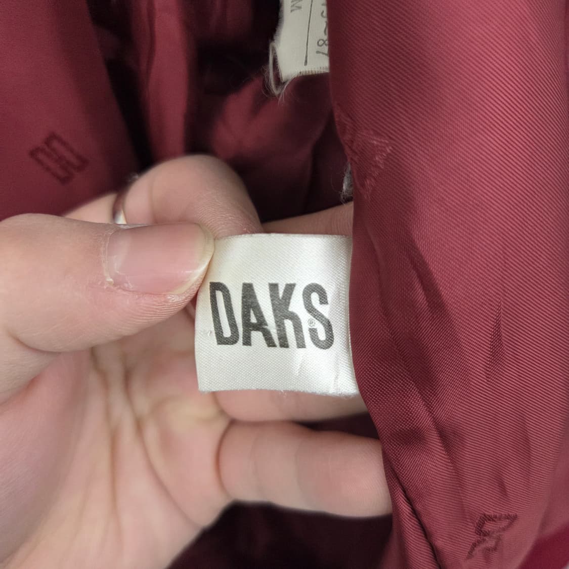 닥스 버건디 울 자켓 여s 상품이미지4