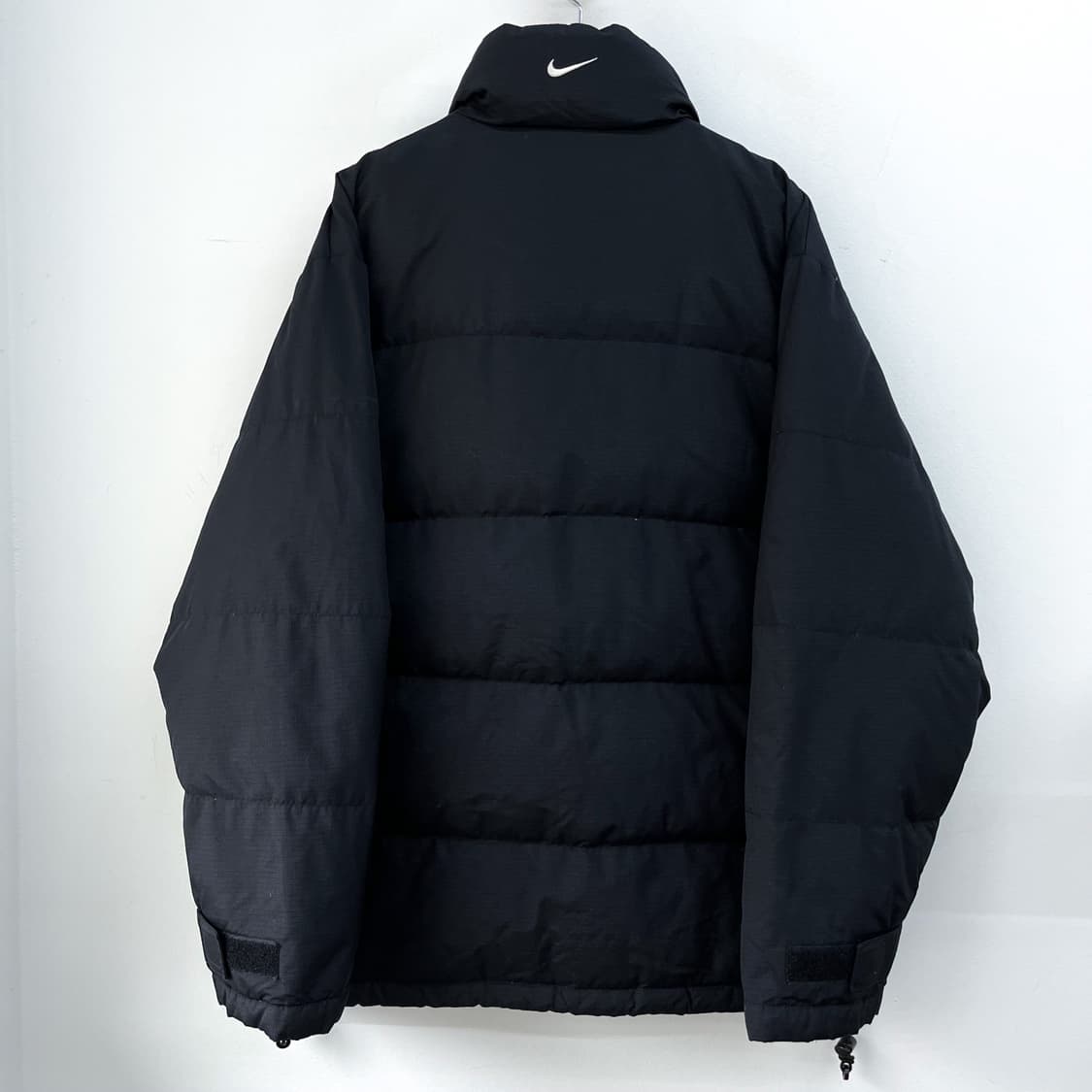 나이키 90s 스우시 나일론 립스탑 블랙 덕다운 패딩 상품이미지6