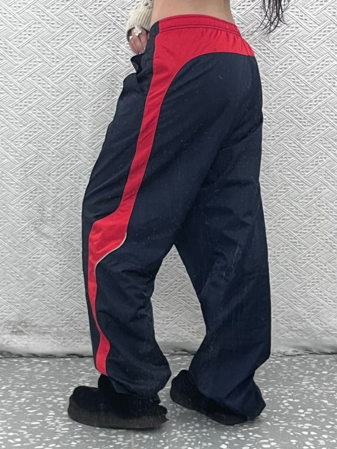 나이키 올드스쿨 레트로 레드 배색 트랙팬츠 7 C07189 상품이미지1