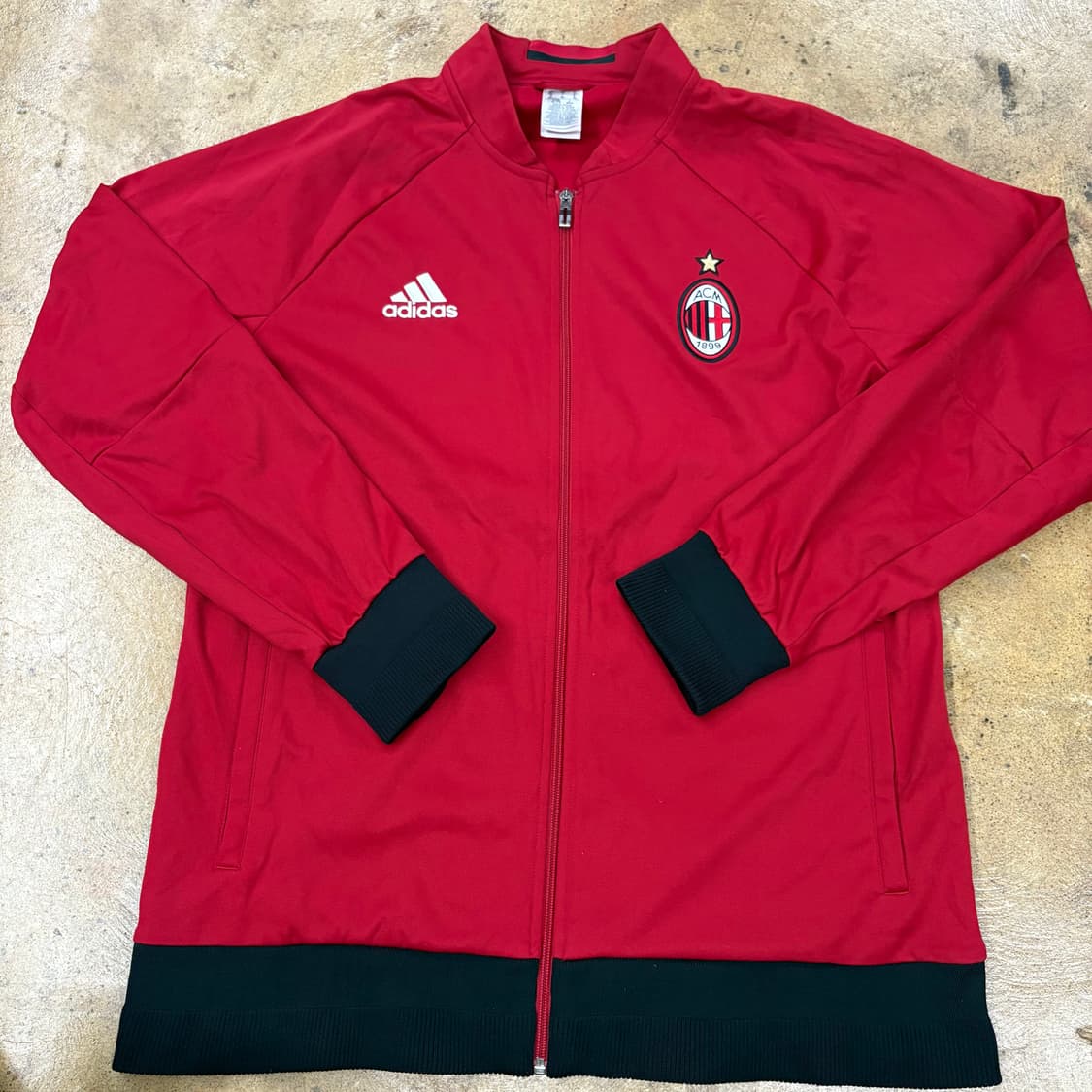 [정품/XL] 아디다스 AC밀란 트랙탑 져지 레드 b18 상품이미지2