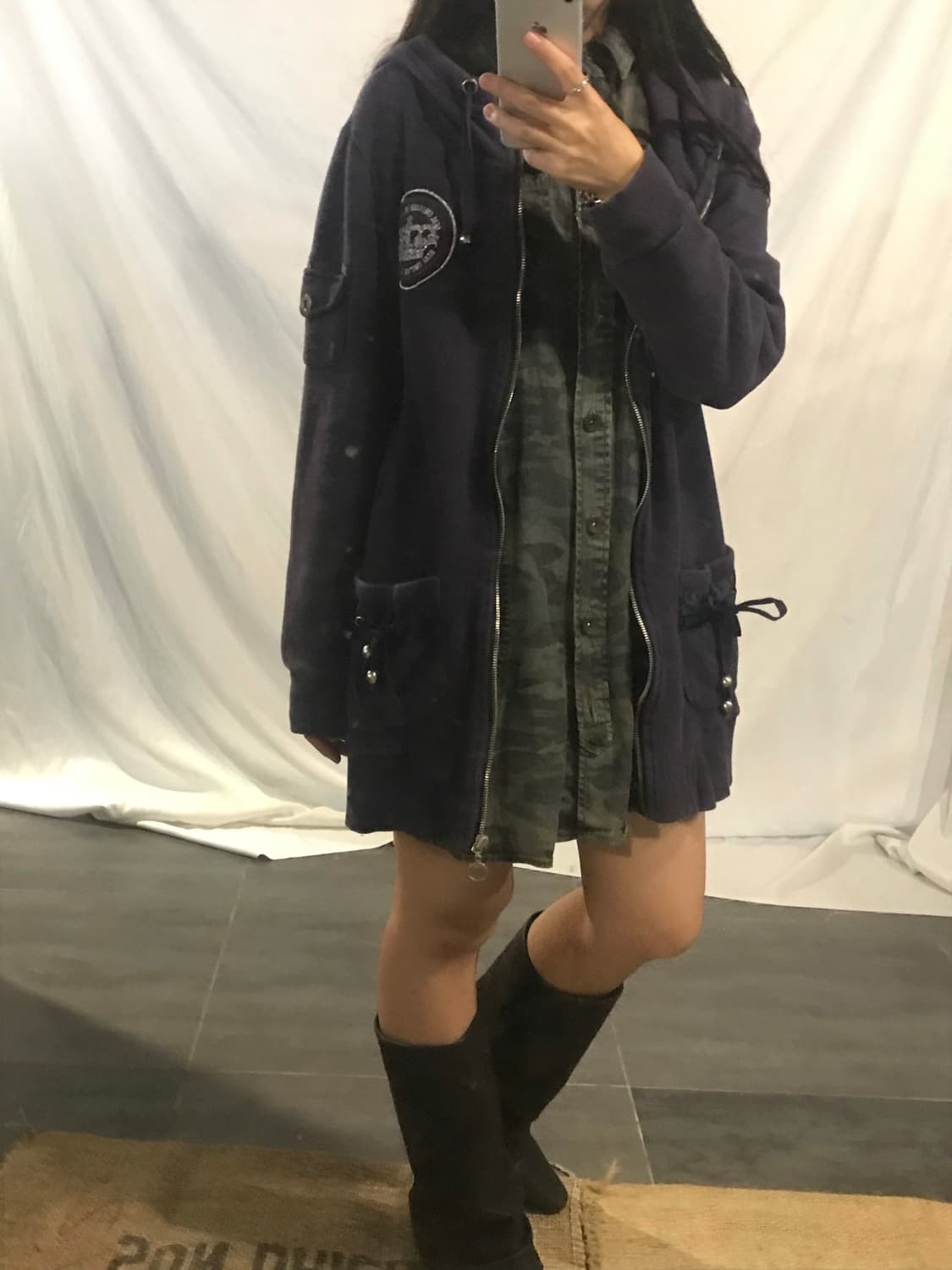 ball point hoodie zip-up 상품이미지3