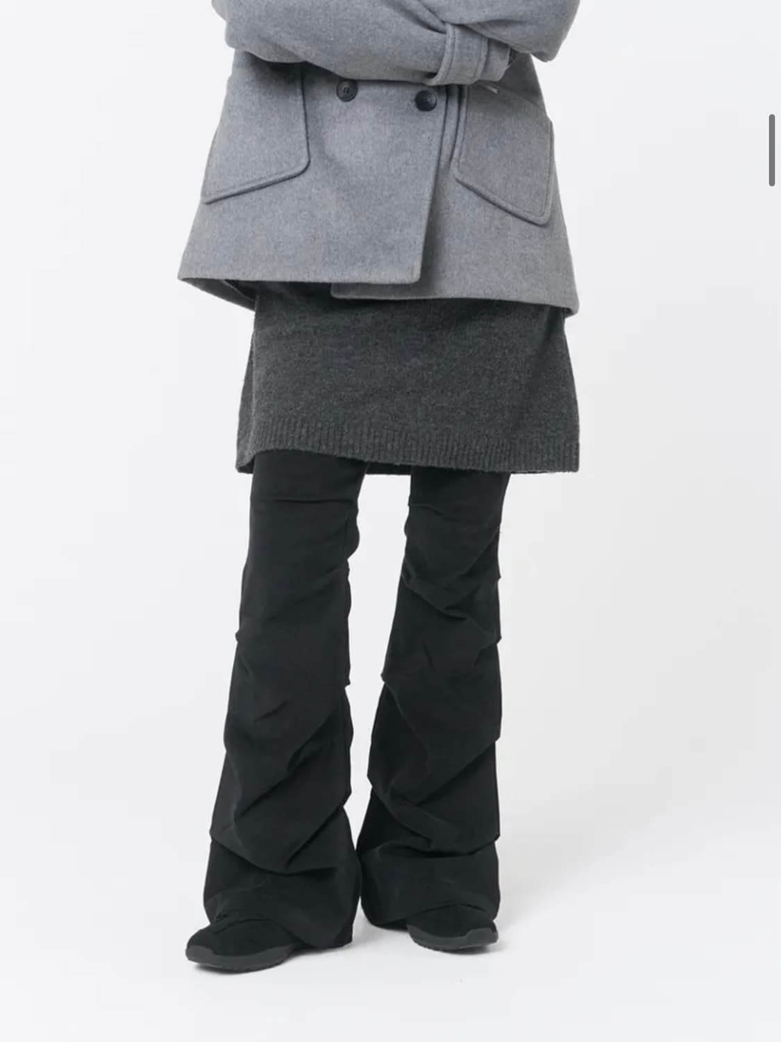 미세키서울 셔링 부츠컷 팬츠 shirring bootscut pants 상품이미지1