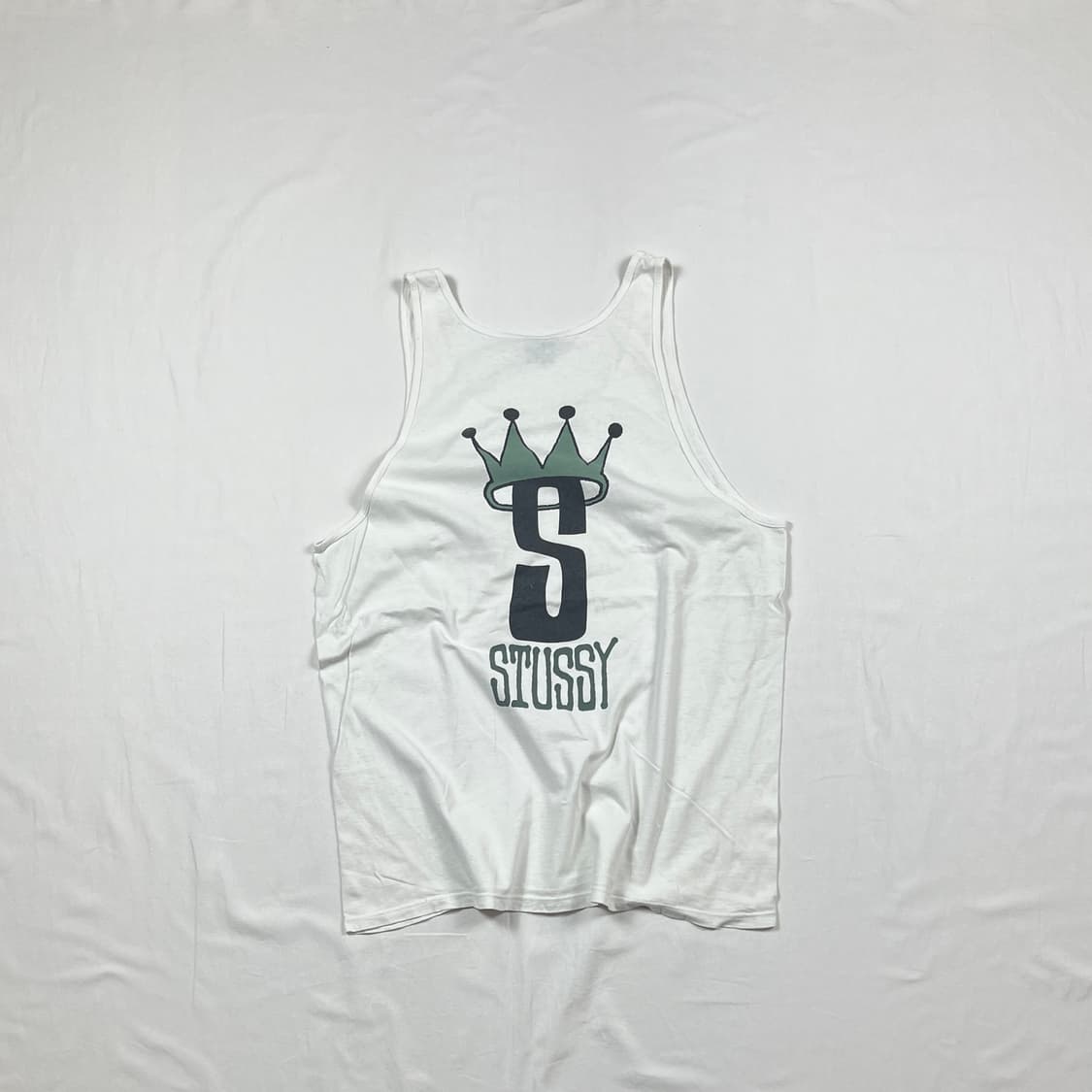 90’s 스투시 stussy 크라운 s 로고 탱크탑 나시티 look 상품이미지1
