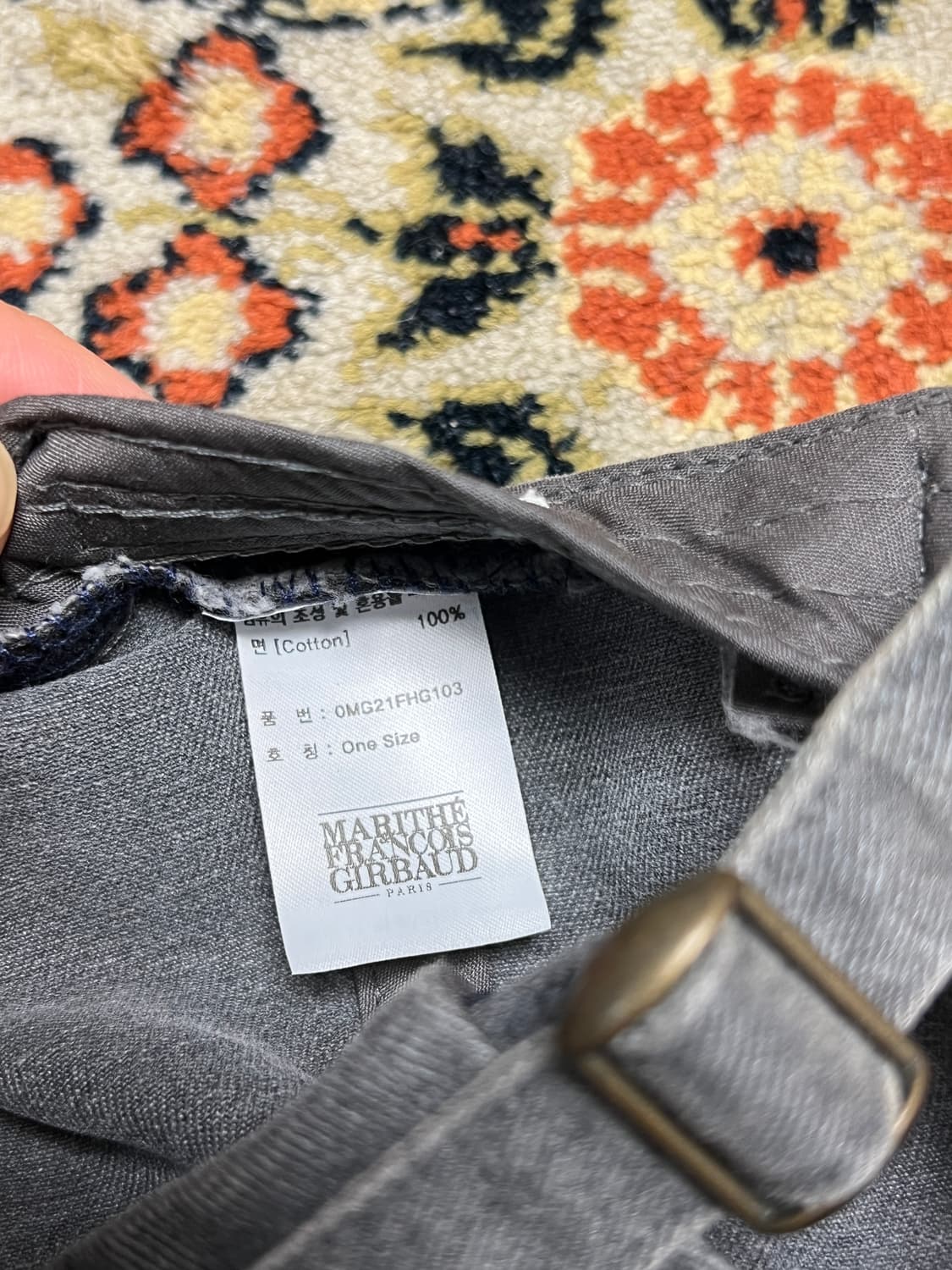 [OS] 마리떼 프랑소와 저버 그레이 볼캡 상품이미지4