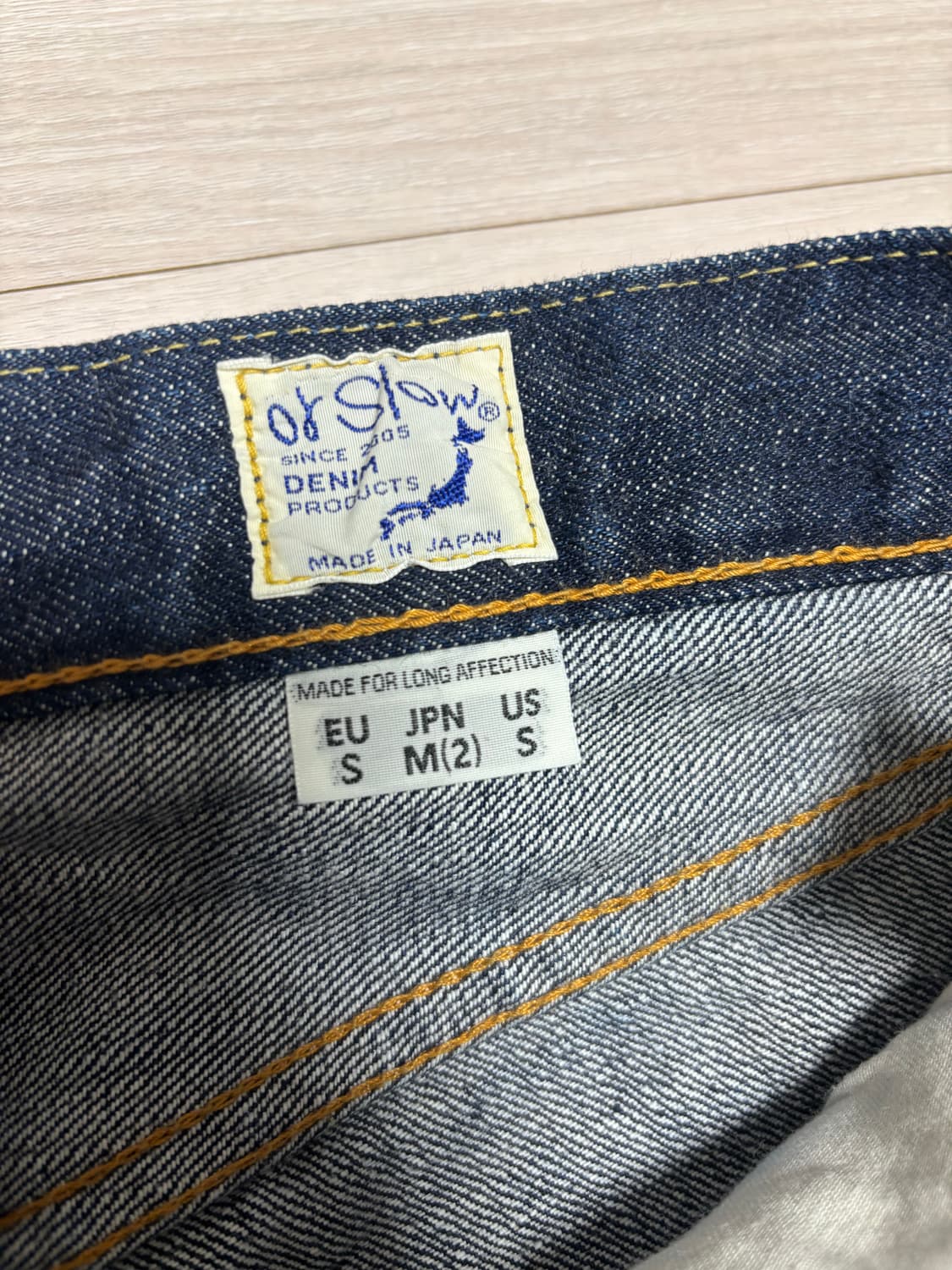 [새상품]오어슬로우 105 원워시 2사이즈 상품이미지3