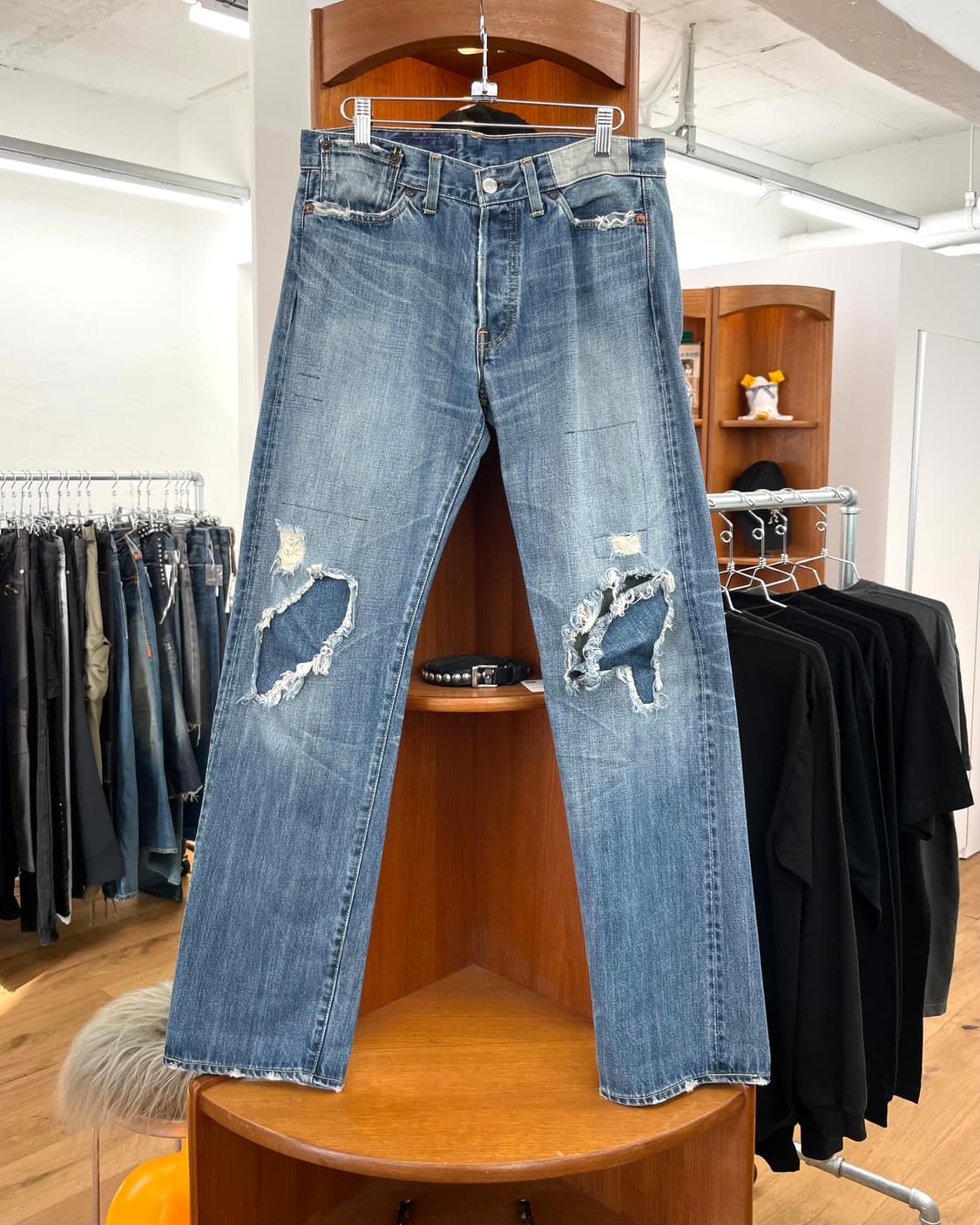 [32] LVC 패치워크 데님 팬츠 상품이미지1