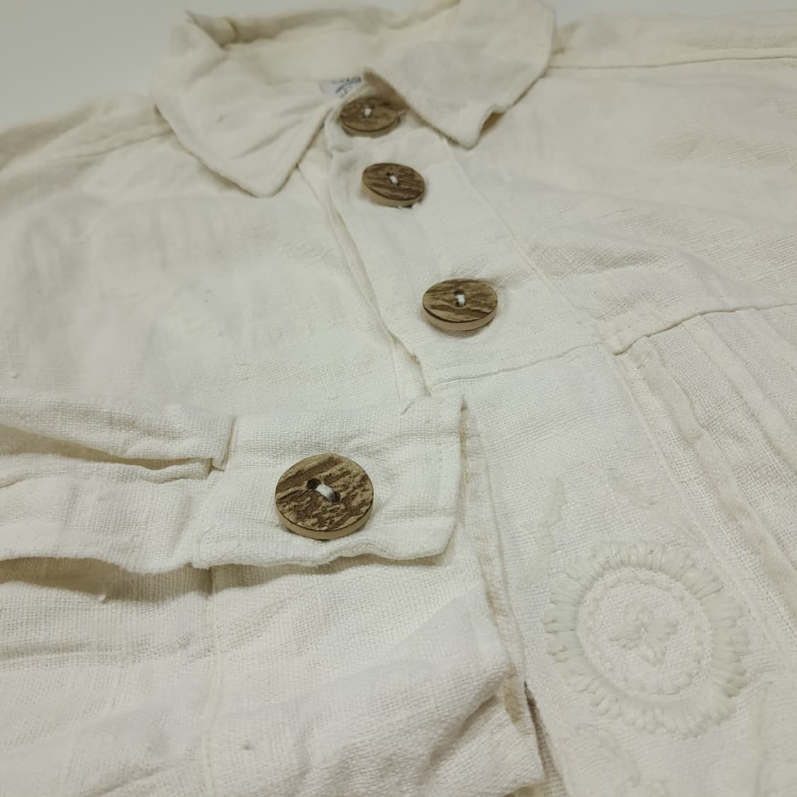 CL888 XL 컨트리라인 90s 독일 트라흐텐 바라리안 린넨 알펜 셔 상품이미지4