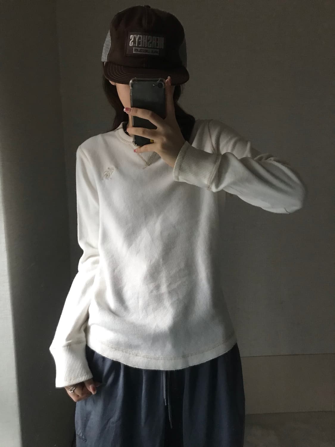 아베크롬비 아이보리 와플 롱슬리브 상품이미지1