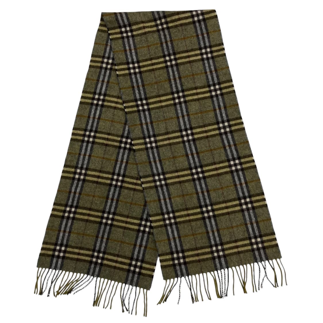 버버리 그린 노바체크 램스울 머플러 상품이미지4