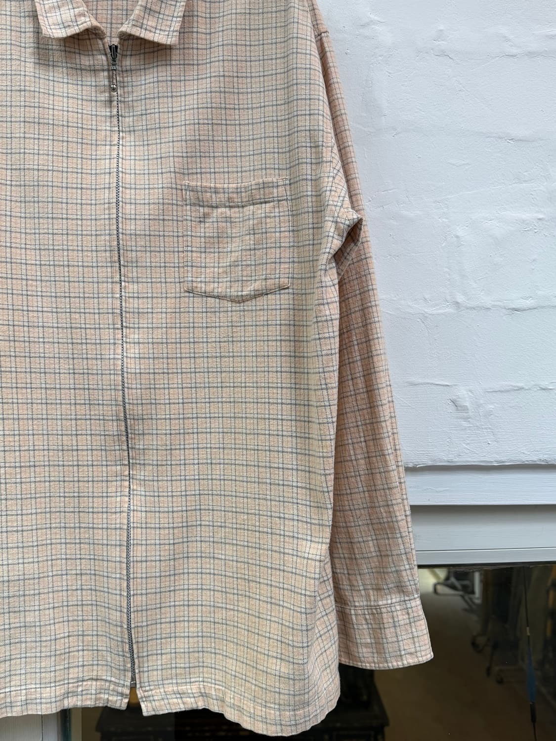 Cubic Measure 체크 셔츠 집업 자켓 L 상품이미지3