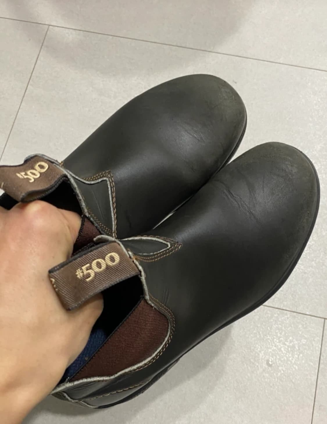 [블런드스톤] 워크웨어 레더 첼시부츠 / 브라운 상품이미지1