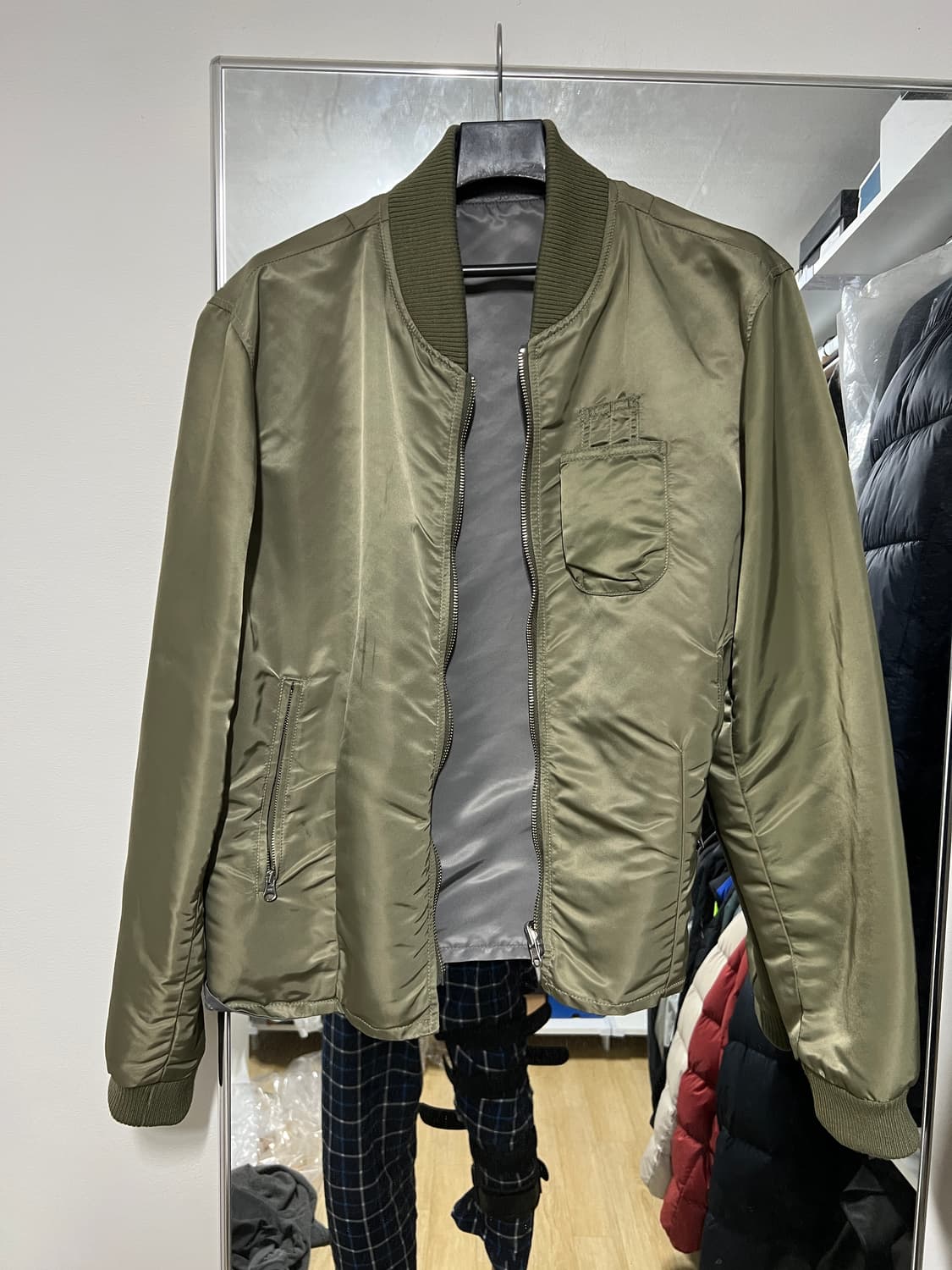 A.ta 에이타 리버서블 ma-1 L사이즈 팝니다 상품이미지2