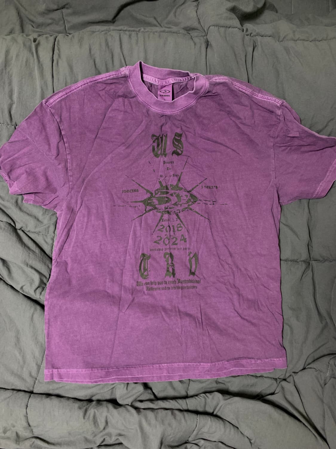 트레블 퍼플 반팔 L사이즈 상품이미지1