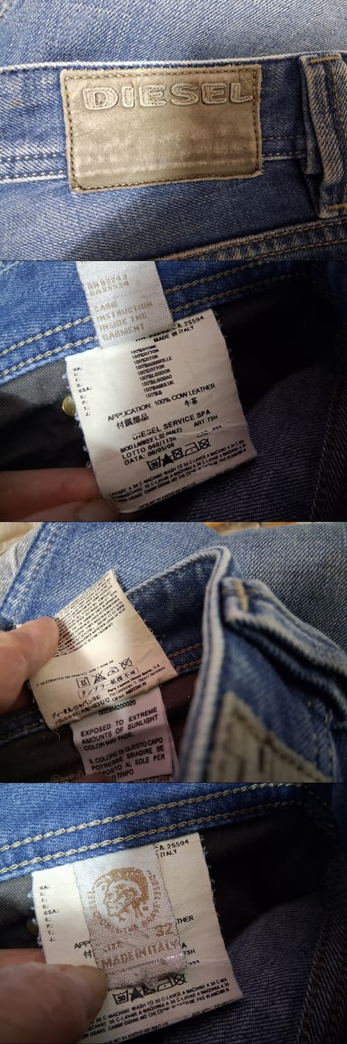 일본구제 디젤 빈티지청바지 32인치
원산지 이탈리아 디젤정품 상품이미지9