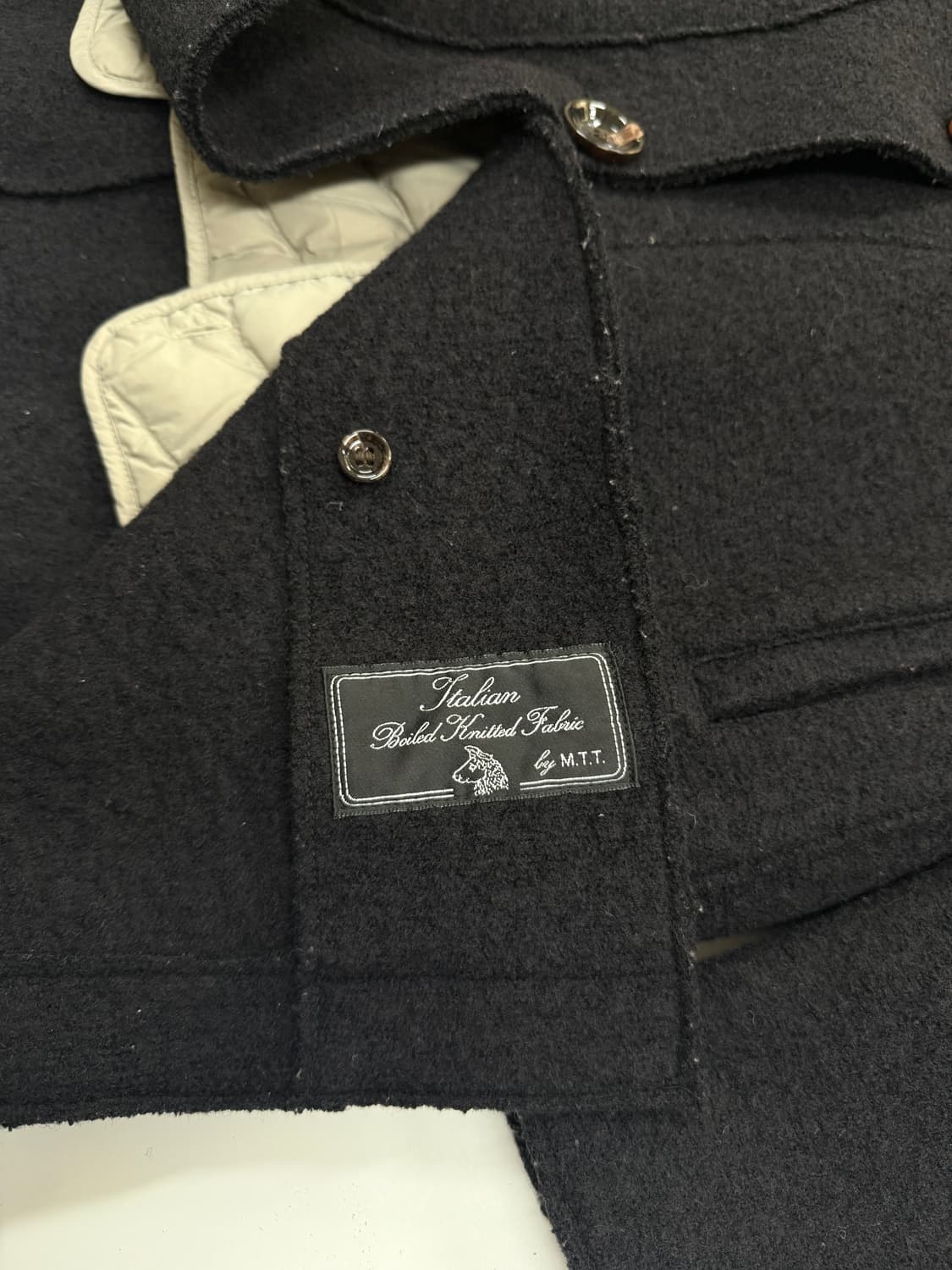 Pespow 나일론 싱글 코트 상품이미지4