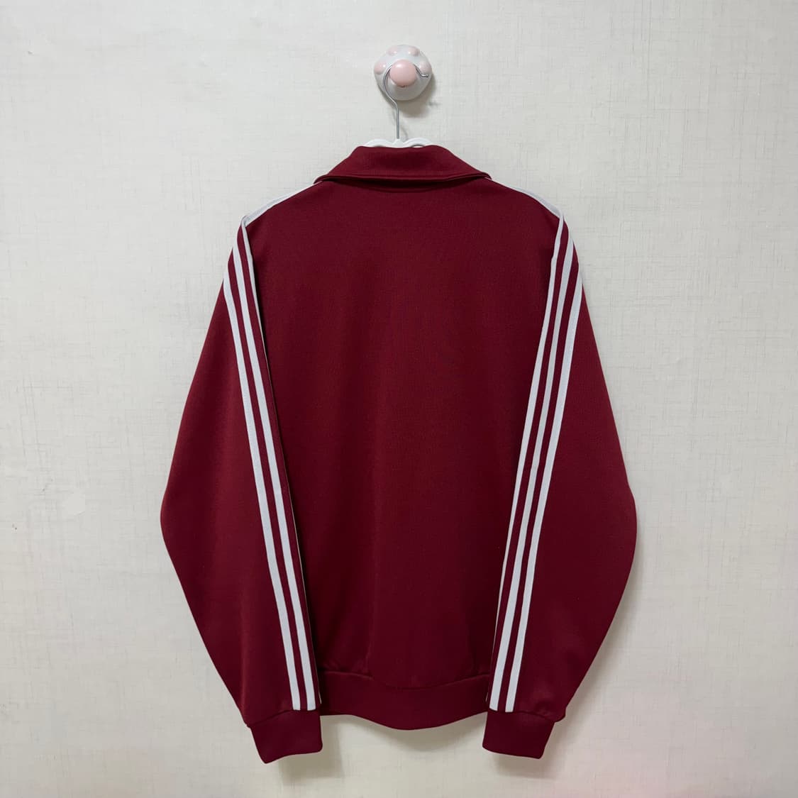 아디다스 버건디 져지 트랙탑 자켓 와인 L 100 대장 희귀 집업 상품이미지3