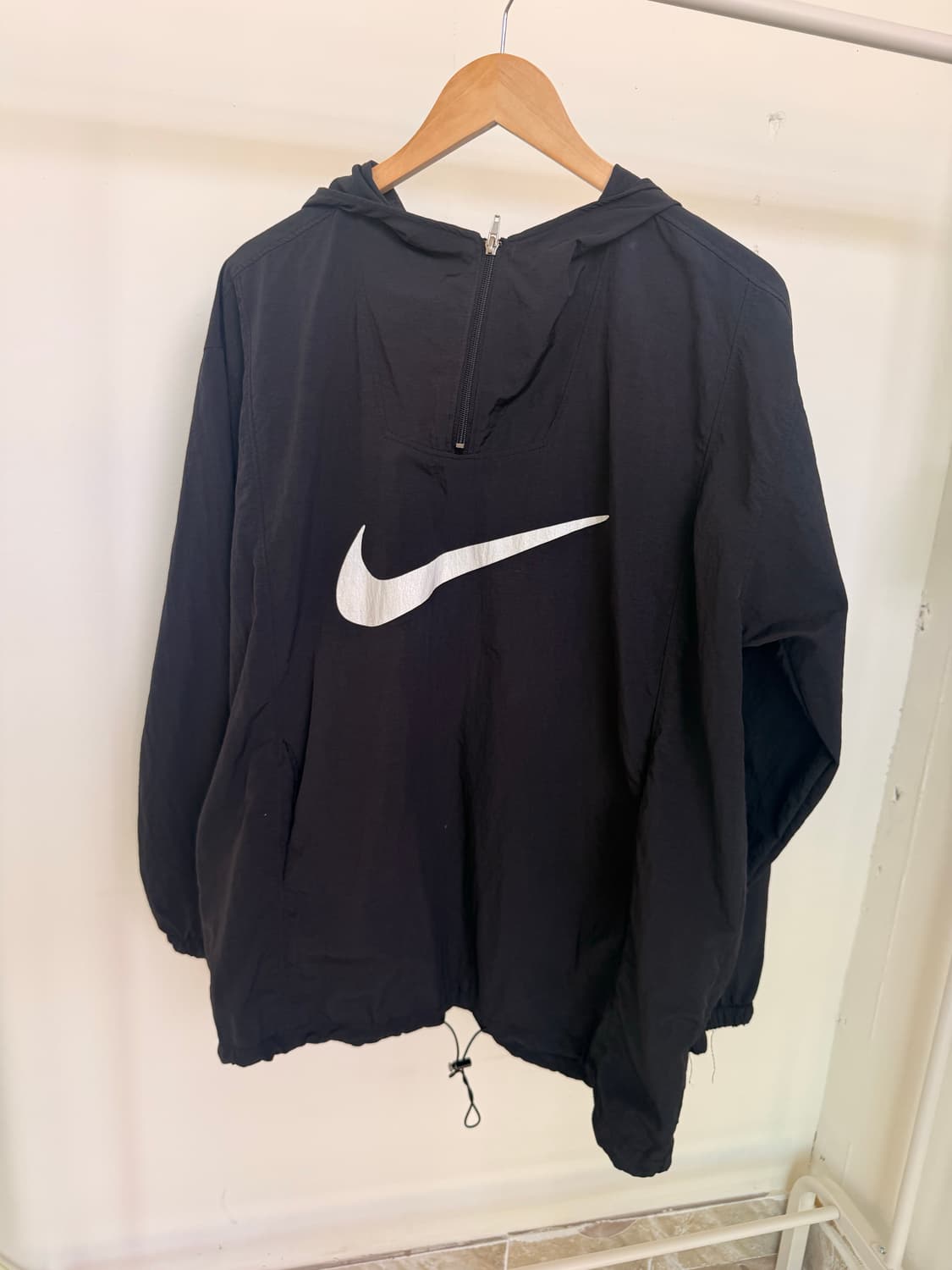 나이키(nike) 스우시 반집업 아노락 블랙 상품이미지3