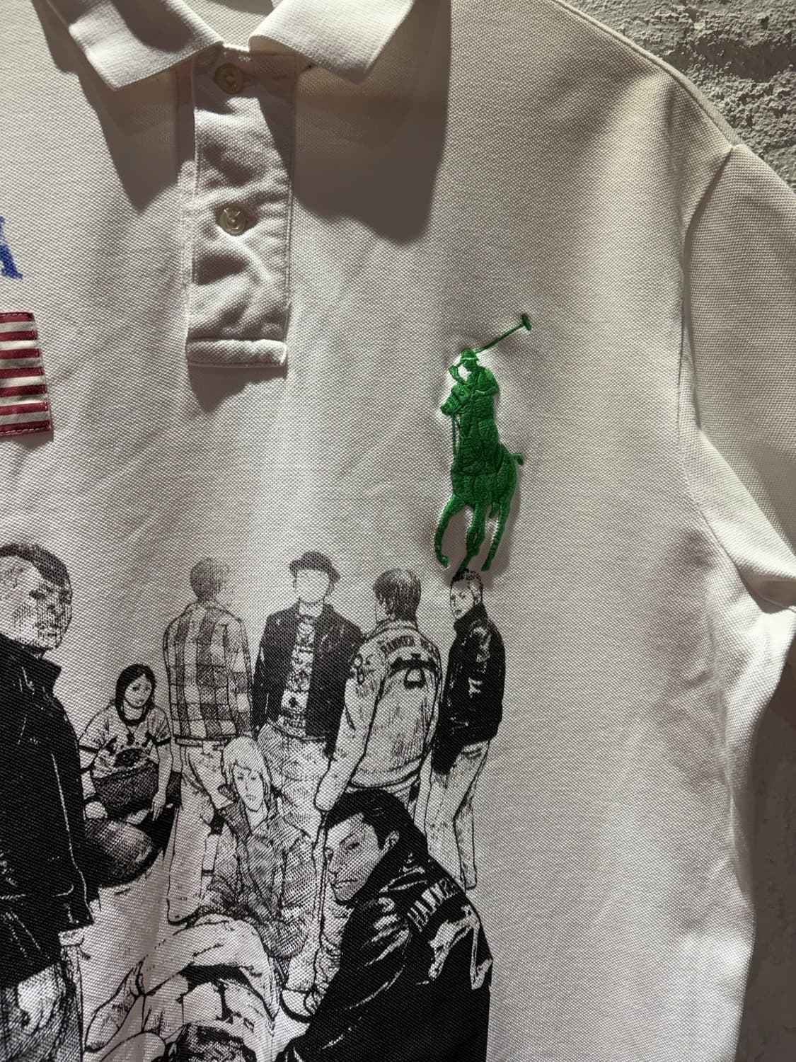 폴로 빅포니 성조기 USA 치프키프 커스텀 카라반팔티셔츠 상품이미지3