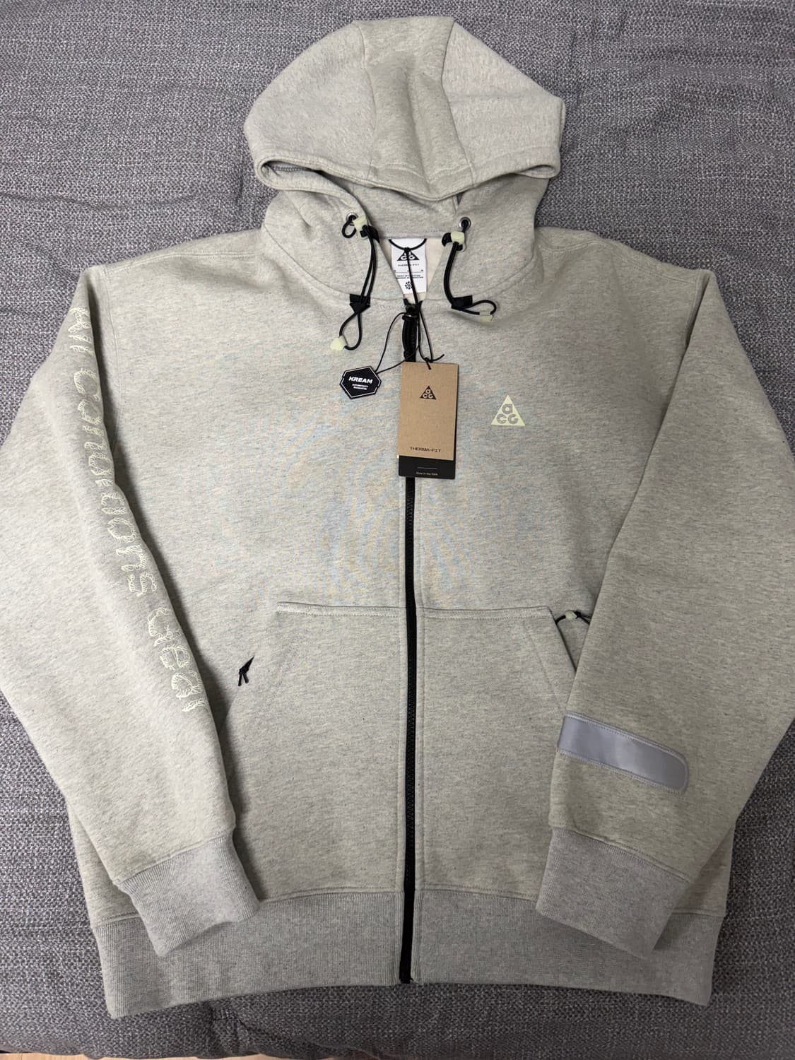 [M] 나이키 ACG 써마핏 후드집업 에어로라 그레이헤더 US 상품이미지2