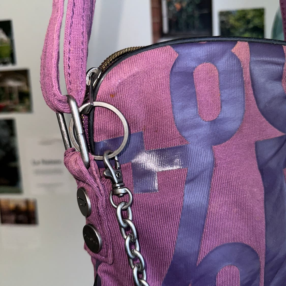 Diesel deep purple chain 크로스백 상품이미지8