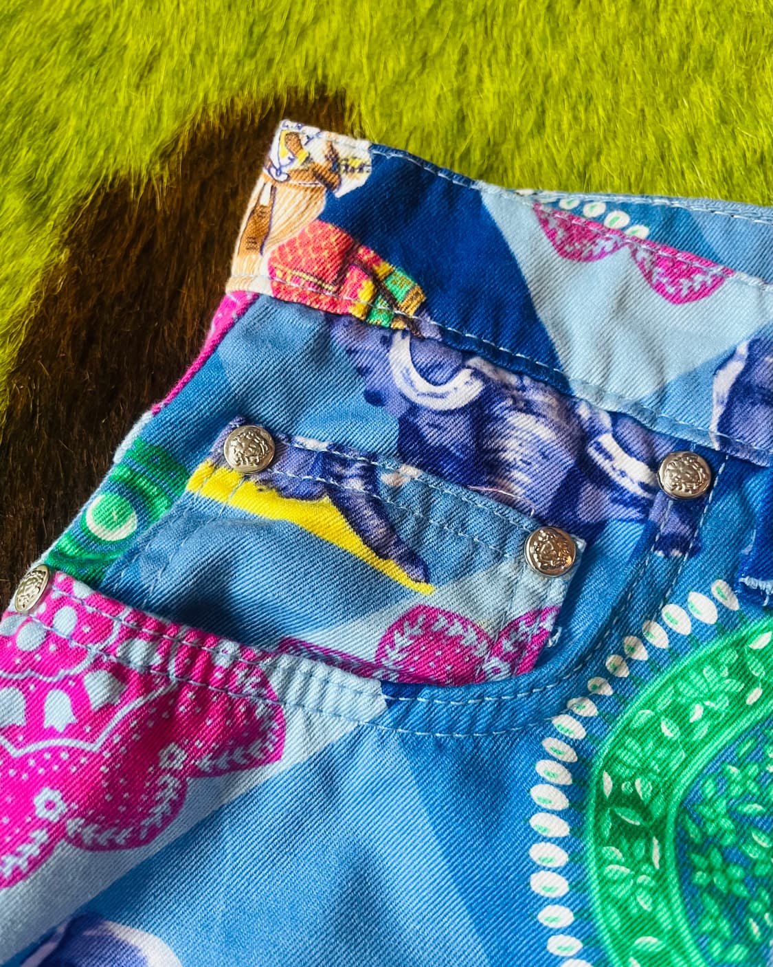 90s VERSACE Indian Elephant Pants 상품이미지5
