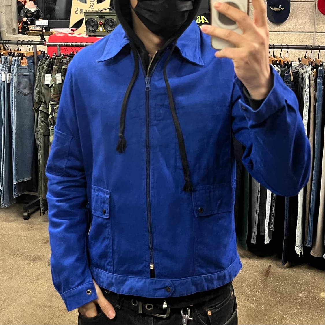 60-70s Adolphe Lafont 프렌치 워크 자켓 (100-105 상품이미지7