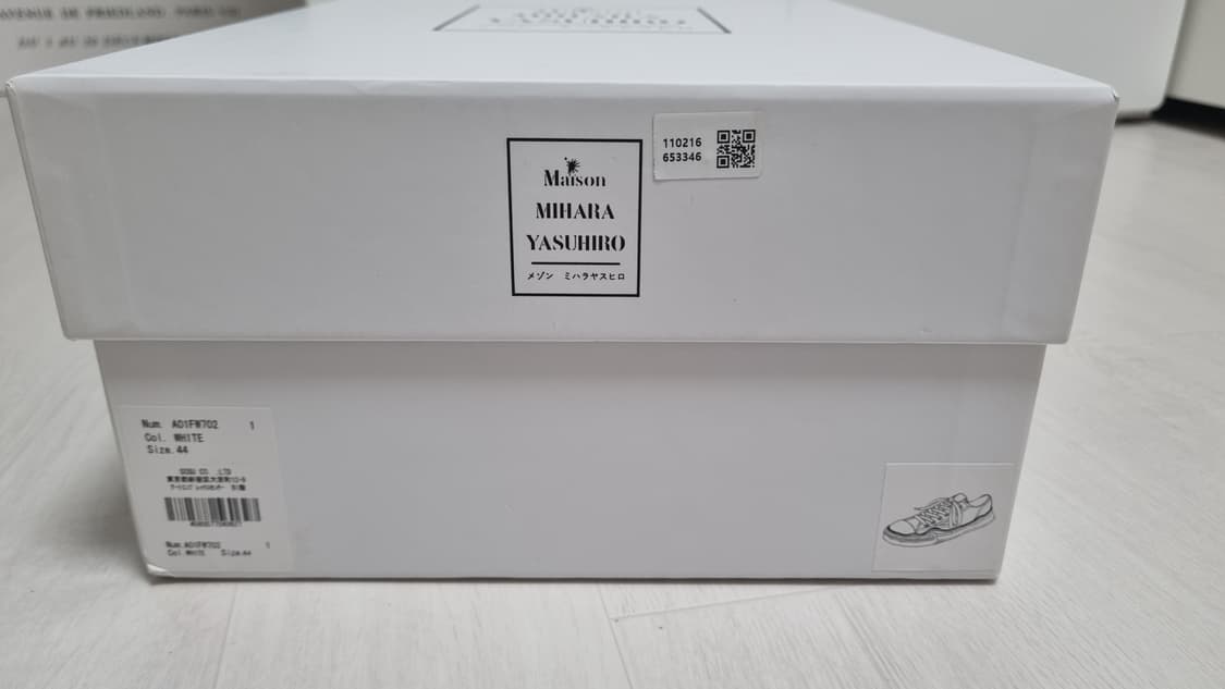 메종미하라야스히로 피터슨 OG솔 캔버스 로우 스니커즈 44 상품이미지2