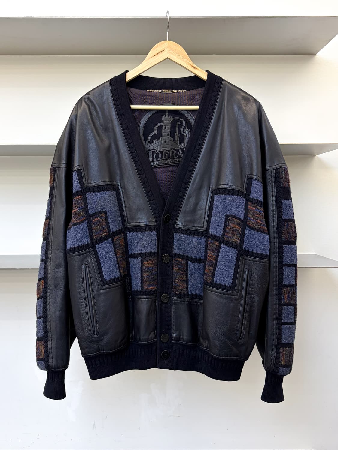 Torras 메이드인스페인 레더 가디건 상품이미지1
