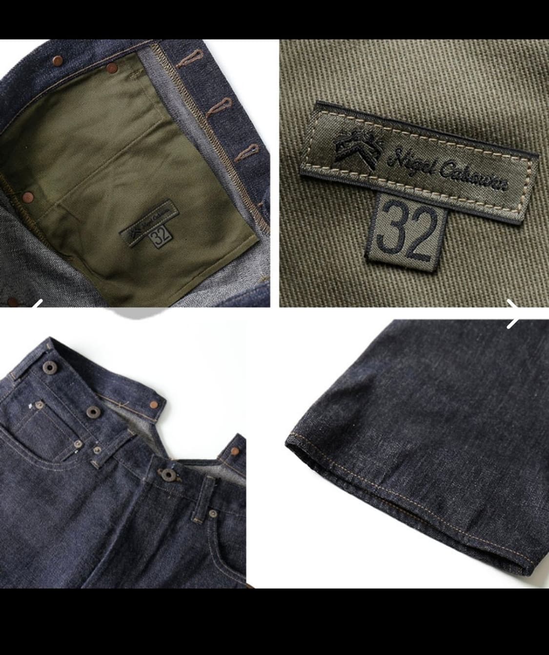 Nigel Cabourn 나이젤카본 레일맨 데님 팬츠 32s 상품이미지3