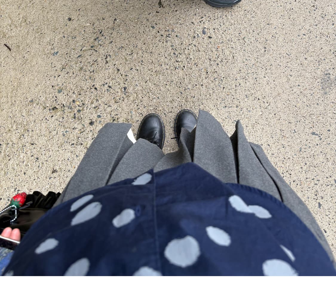 꼼데가르송 X H&M 도트 네이비 셔츠  상품이미지6