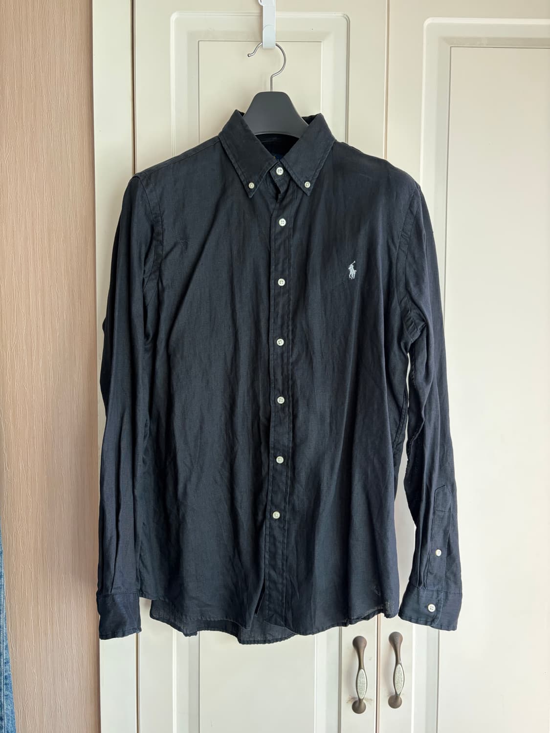 폴로 블랙 린넨 셔츠 180/100A (새상품) 상품이미지1