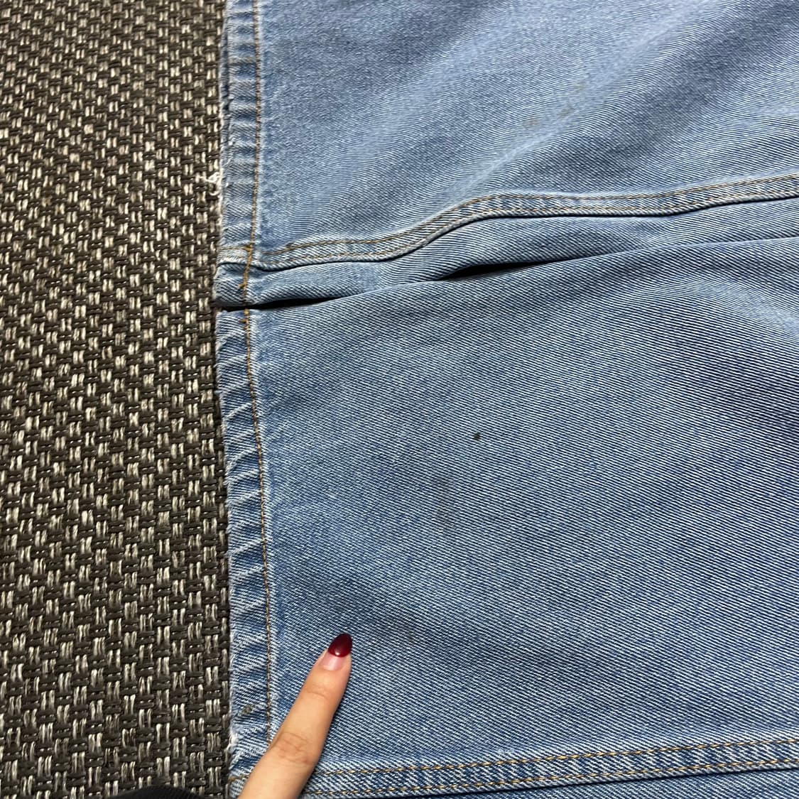 (32) 블루마운틴 연청 백카펜터 데님 팬츠 상품이미지4