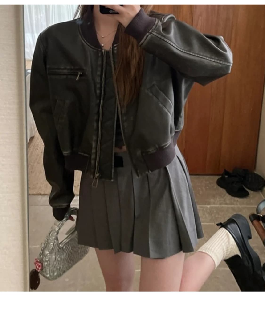 가죽 패딩 자켓 상품이미지2