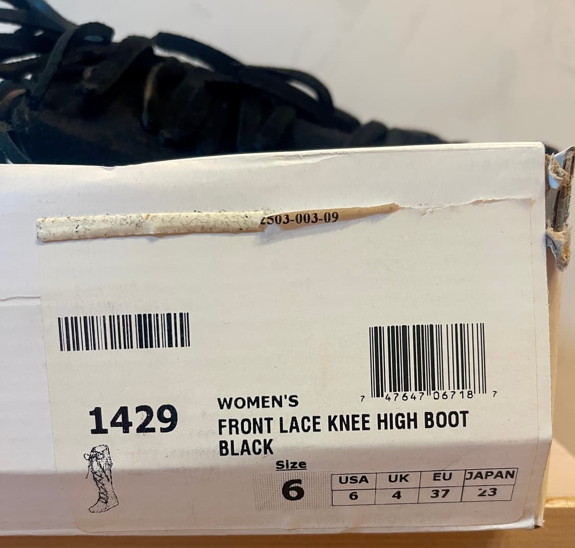 미네통카 Minnetonka프론트 레이스 니 하이 부츠 블랙 230 상품이미지6