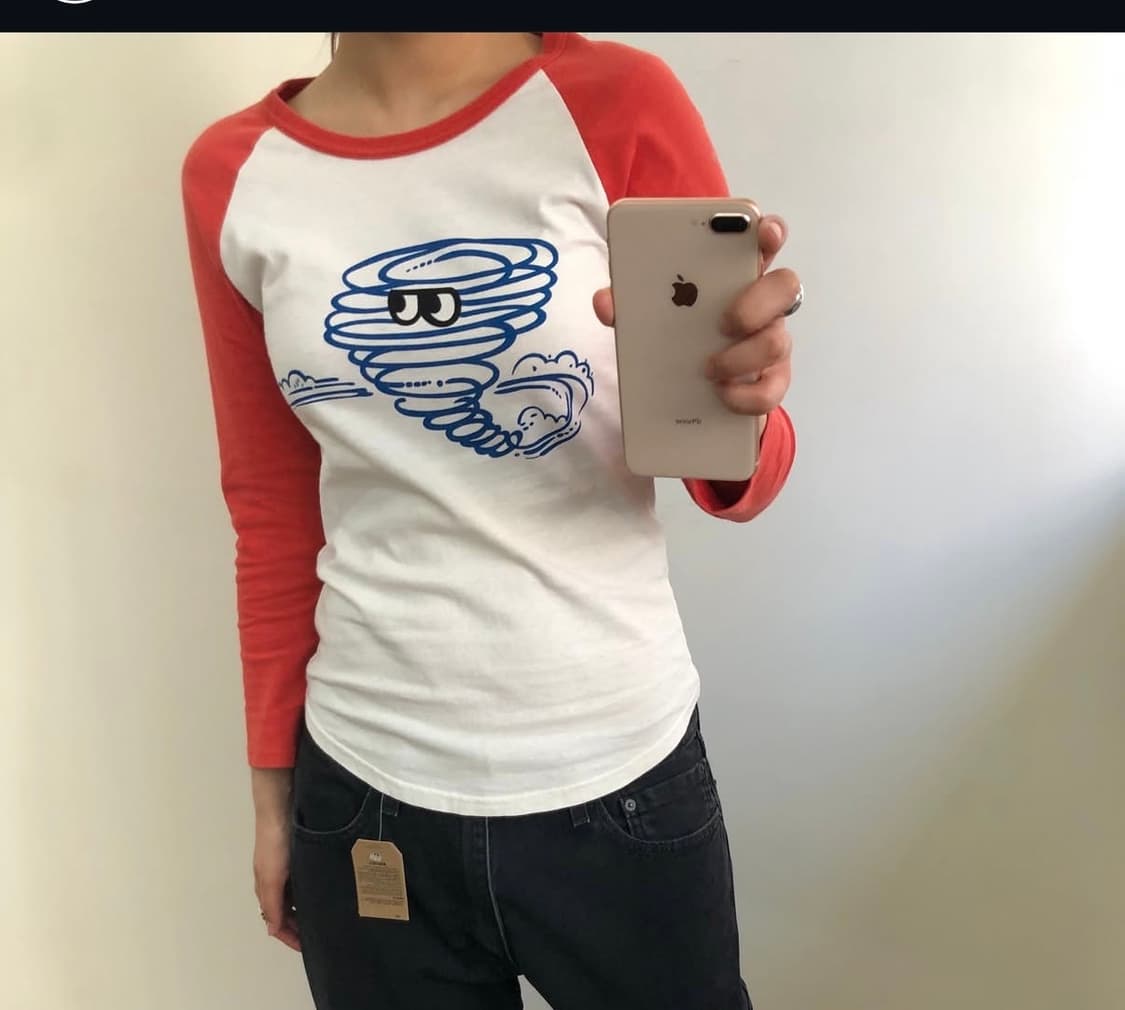 딱붙핏))) 히스테릭 글래머 레글런 티셔츠 상품이미지1