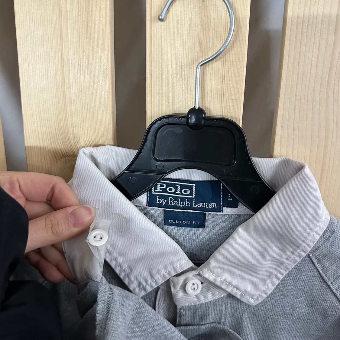 (M) 폴로 랄프로렌 그레이 럭비셔츠 럭비티 카라티 상품이미지6