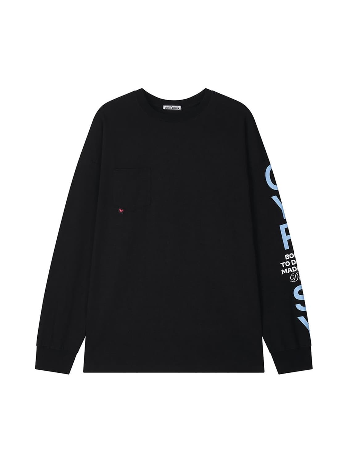 애즈이프캘리 dream drifter 블랙 긴팔 티셔츠 상품이미지3