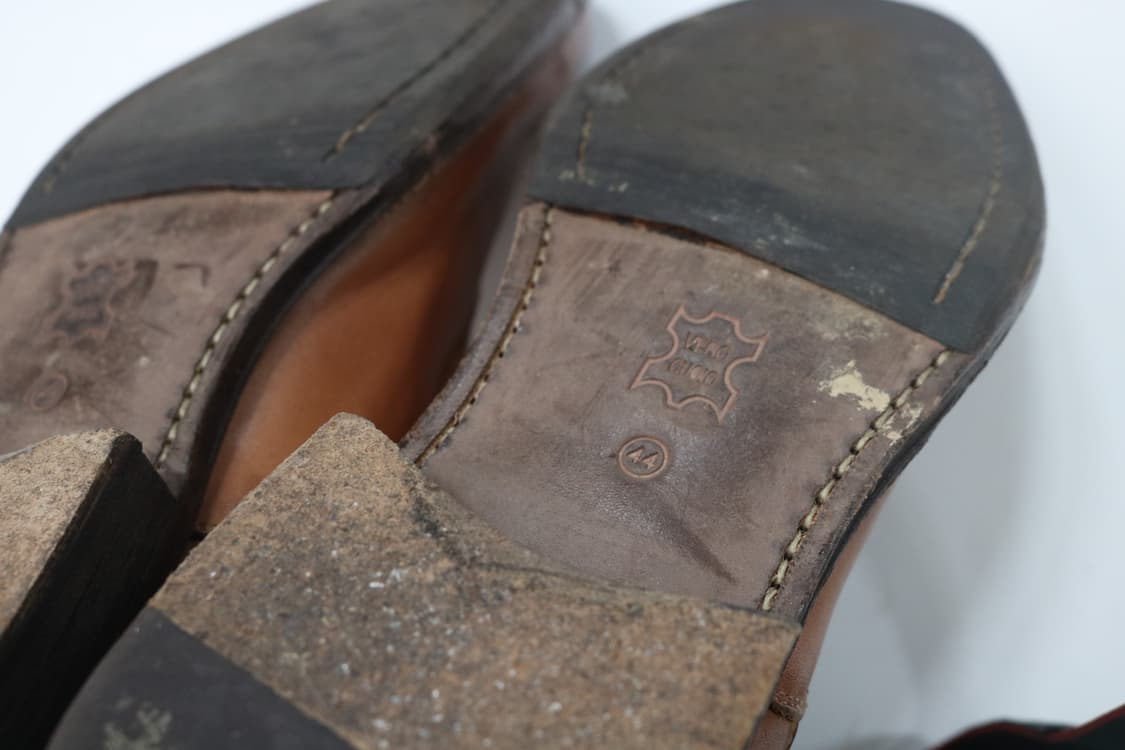 훕데두 빈티지 번니싱 레더 레이스업 부츠 (285) 상품이미지7