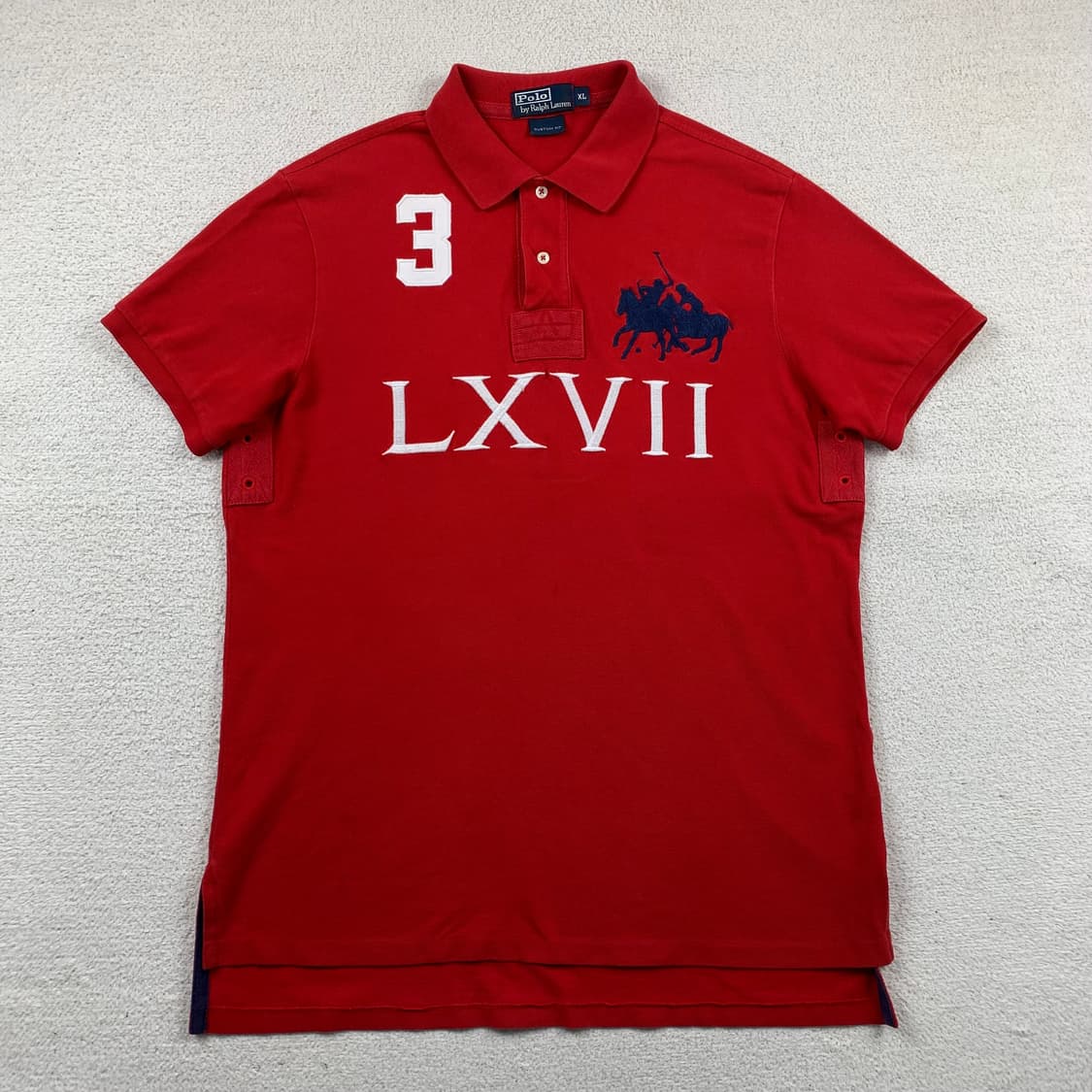 폴로 랄프로렌 LXVII 빅포니 폴로 셔츠 레드  상품이미지1