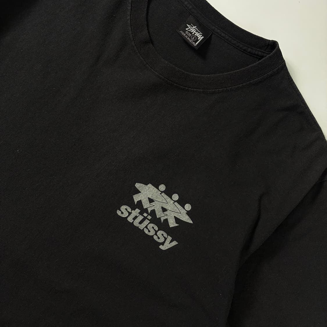 Stussy  스투시 서프워크 피그먼트 다이드 블랙 반팔티셔츠  상품이미지4