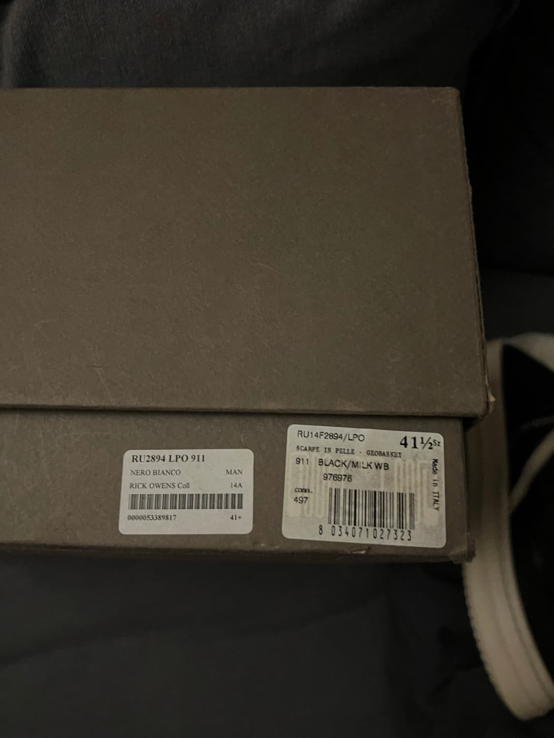 Rick Owen’s 지오비스켓 밀크 블랙 41 상품이미지5