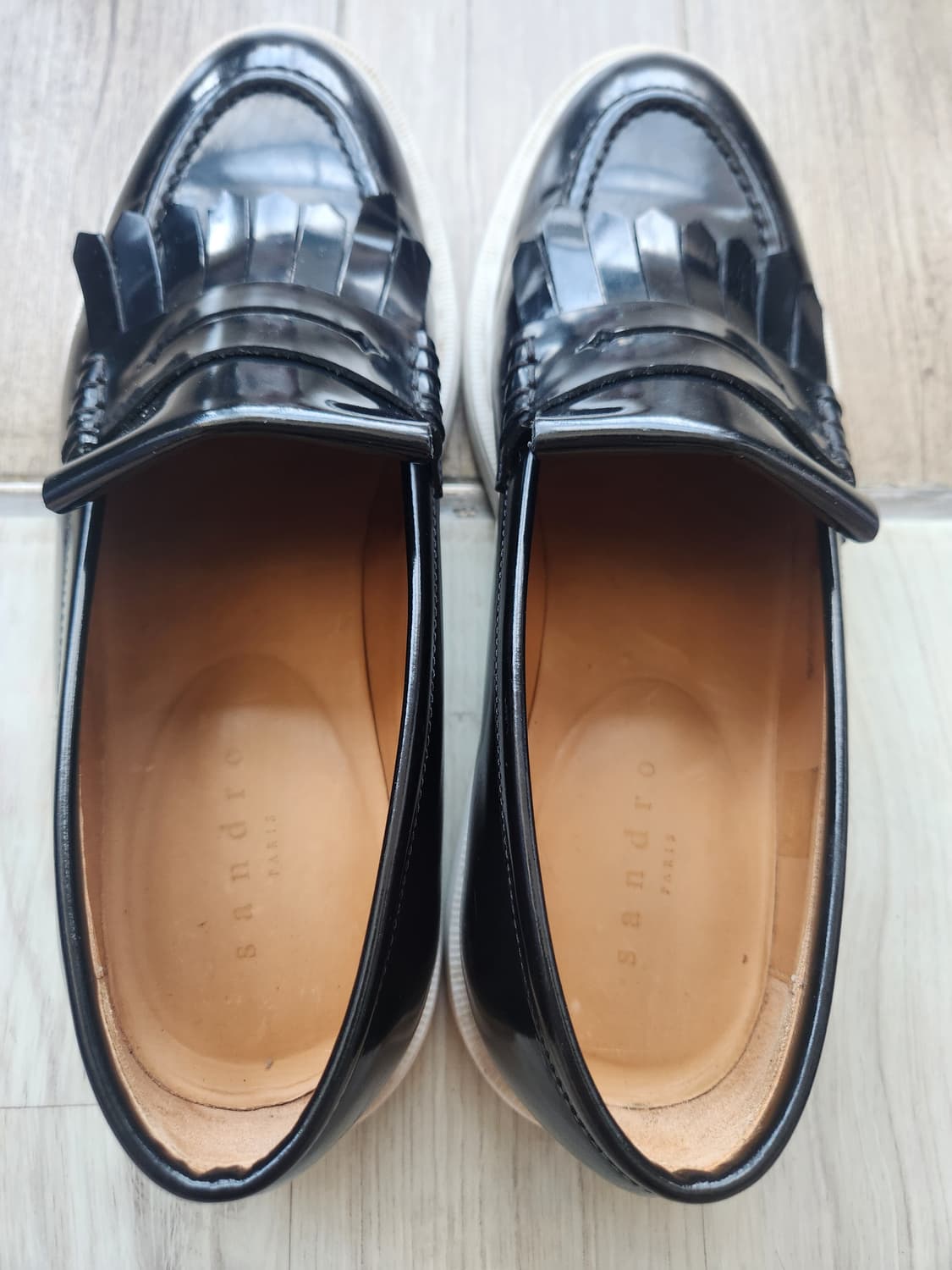 산드로 페이던트 프린지 로퍼 블랙 (260) 상품이미지3