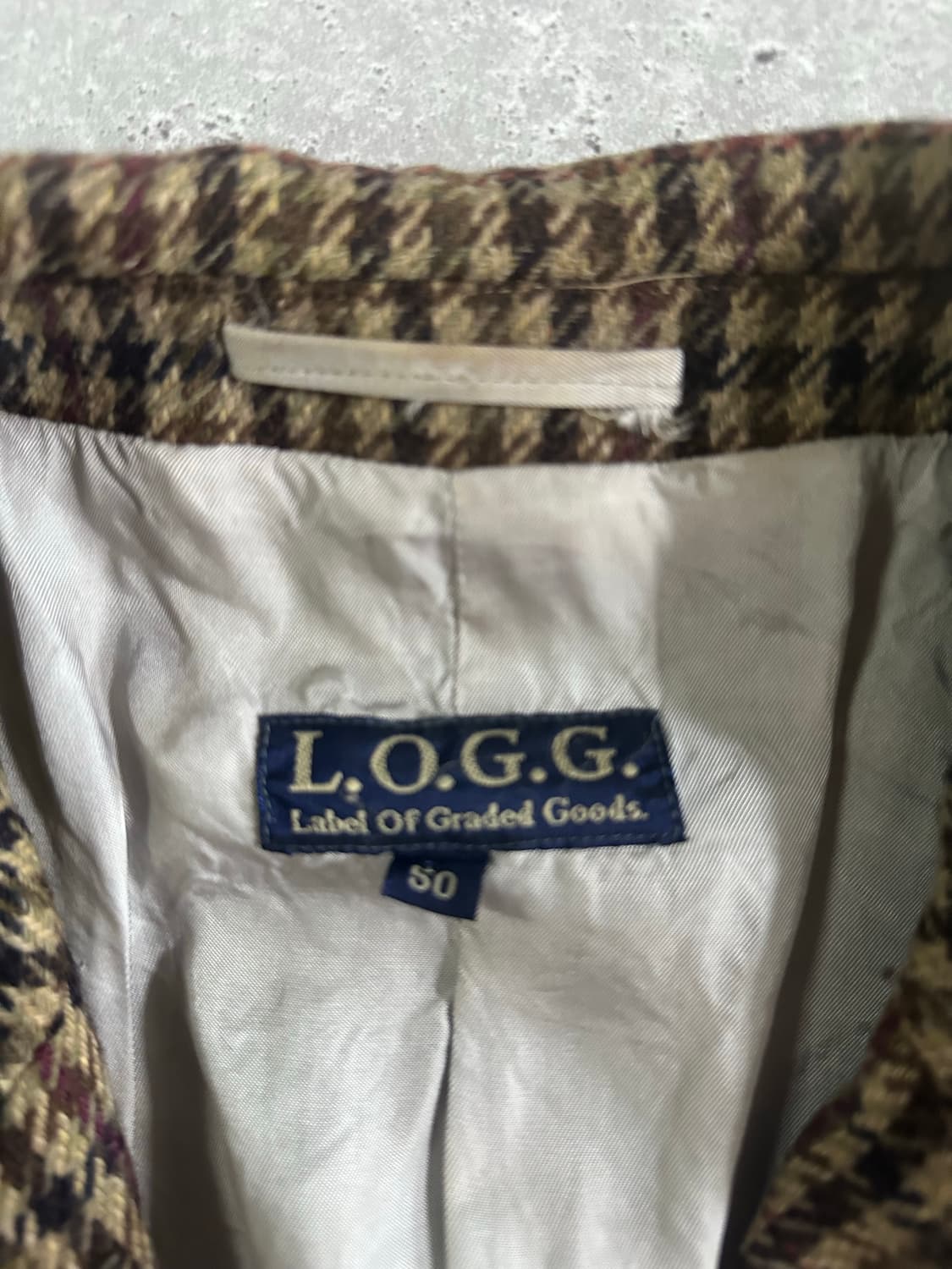 L.O.G.G 헤링본 체크 자켓 상품이미지5