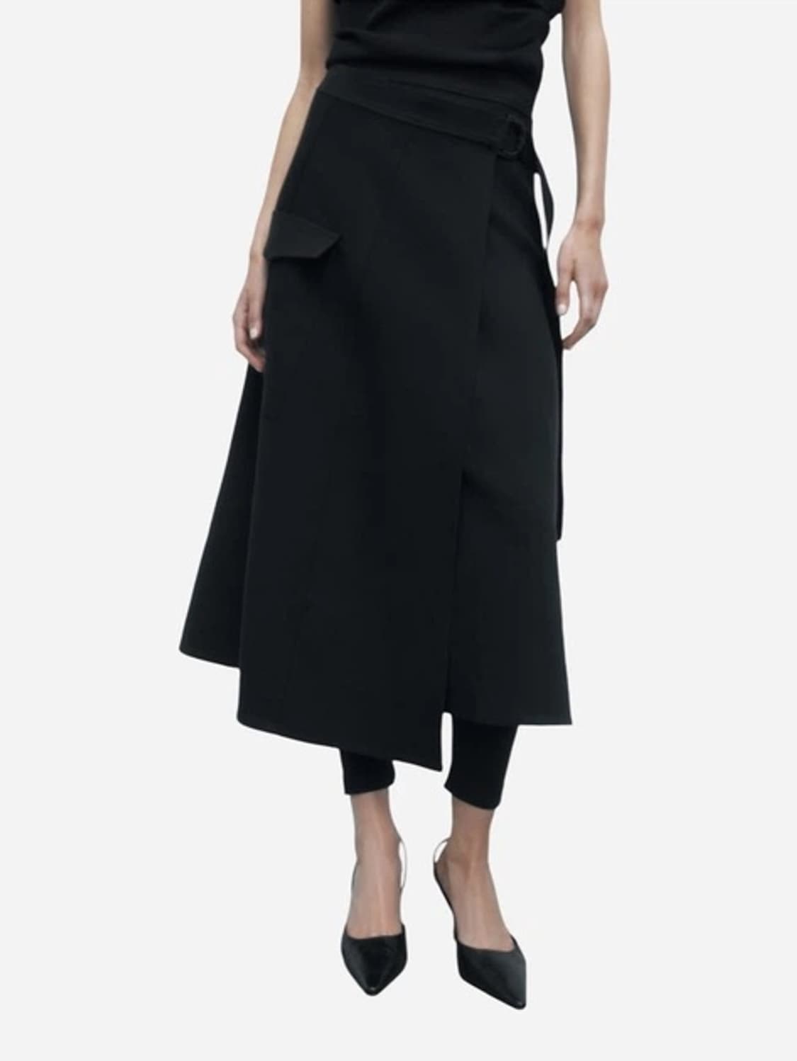 Zara 자라 랩 미디 스커트 상품이미지1