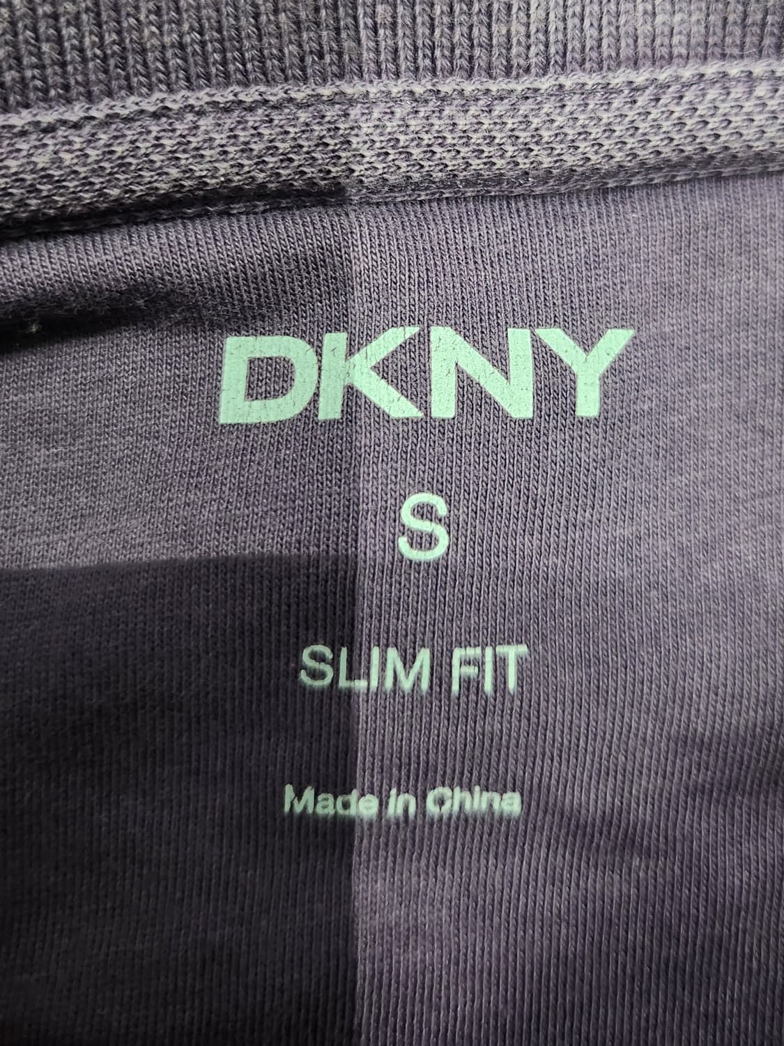 DKNY 퍼플 슬림핏 반팔 폴로티 S 상품이미지3