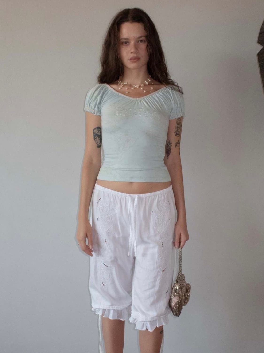 택포)Sculptor Scoop Back Tee Baby Blue 상품이미지5