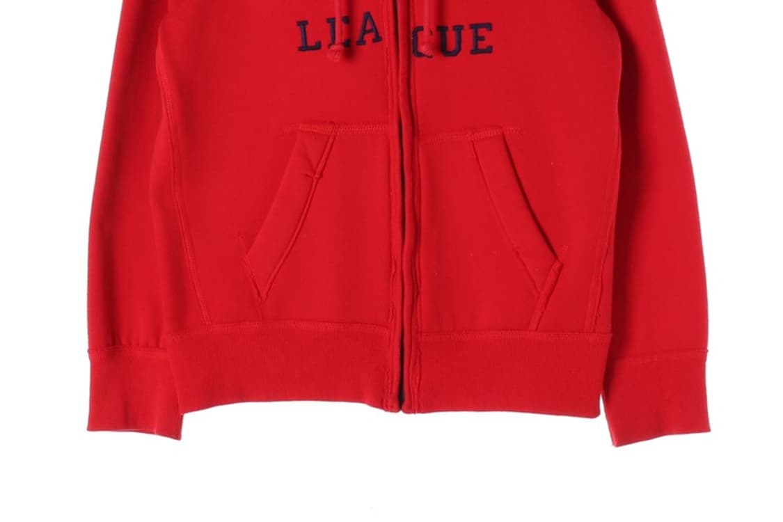 아베크롬비 앤 피치 레드 스펠아웃 빈티지 후드집업 M 상품이미지5