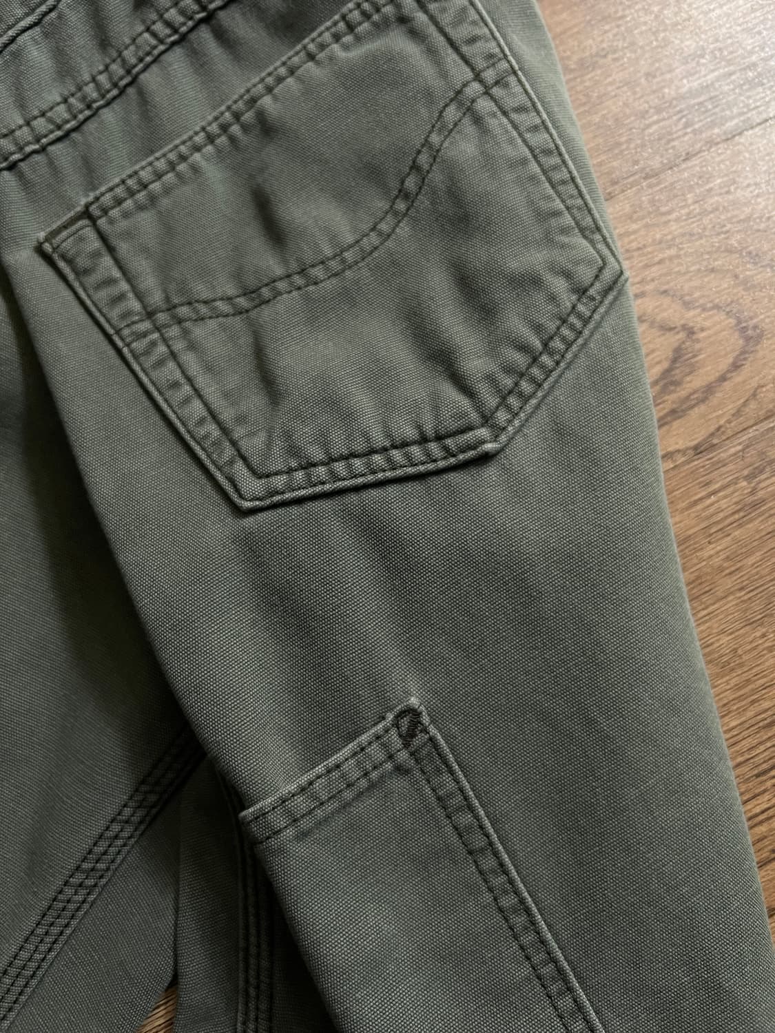 [35]칼하트FR USA 모스그린 싱글니 워크 팬츠 M13 상품이미지6