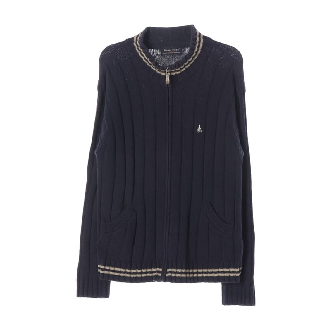 빈폴 스포츠 클래식 스트라이프 코튼 집업 가디건 XL 상품이미지1