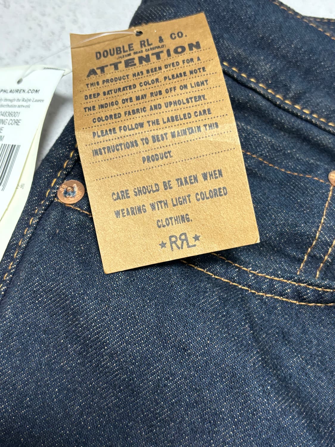 [정품] 더블알엘 RRL 스트레이트핏 원워시 진청 31 x 32 상품이미지3